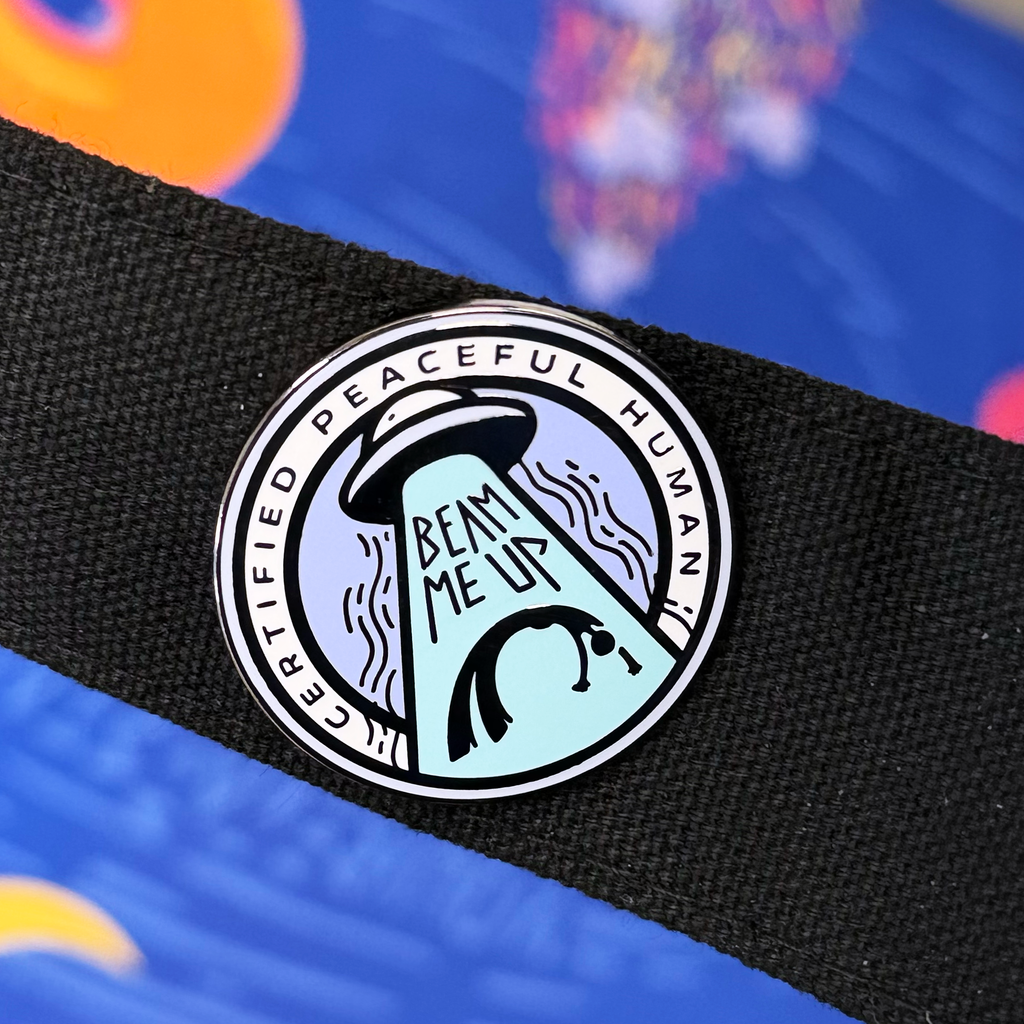 Certified Peaceful Human pin